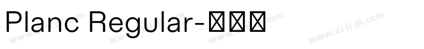 Planc Regular字体转换